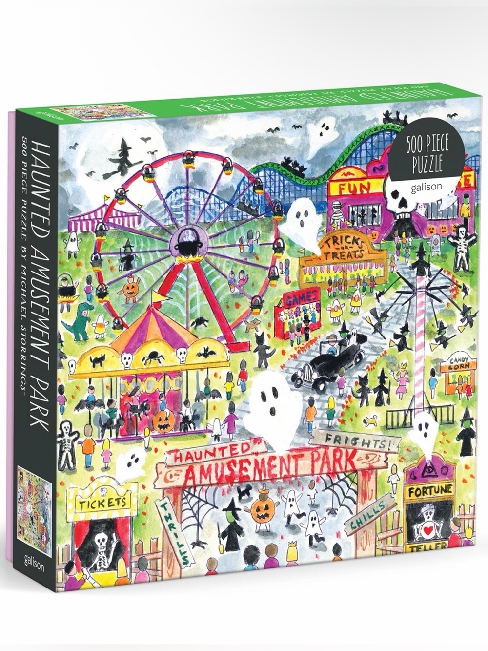 Galison Haunted Amusement Park 500 Piece Jigsaw Puzzle